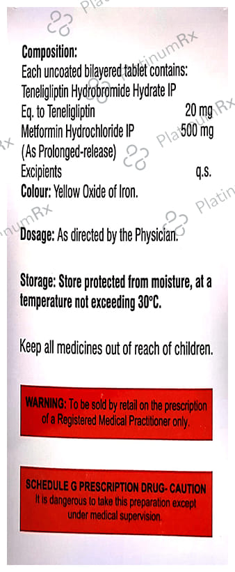 Glyceliptin M 500mg/20mg Tablet 10s