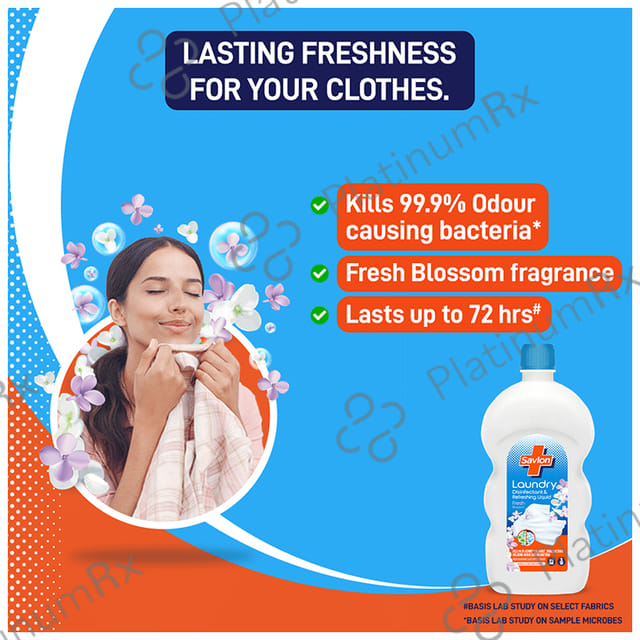 Savlon Laundry Disinfectant & Refreshing Liquid Fresh Blossom 1 Ltr