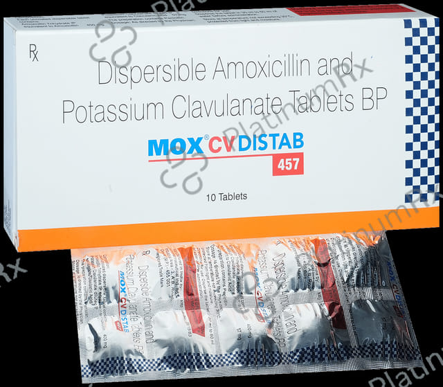 Mox CV 400mg/57mg Tablet DT