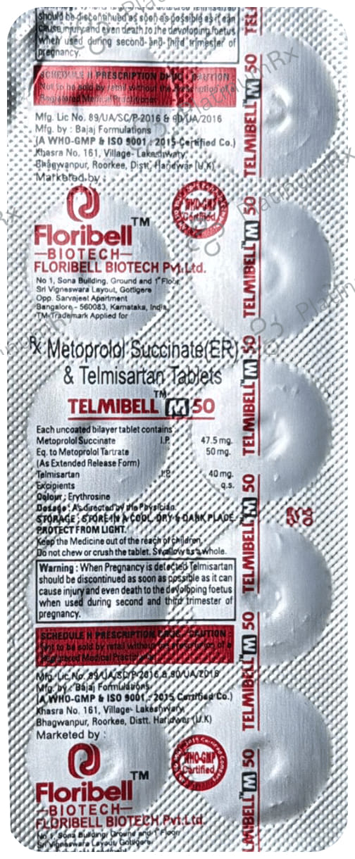 Telmibell M 50/40mg Tablet 10s