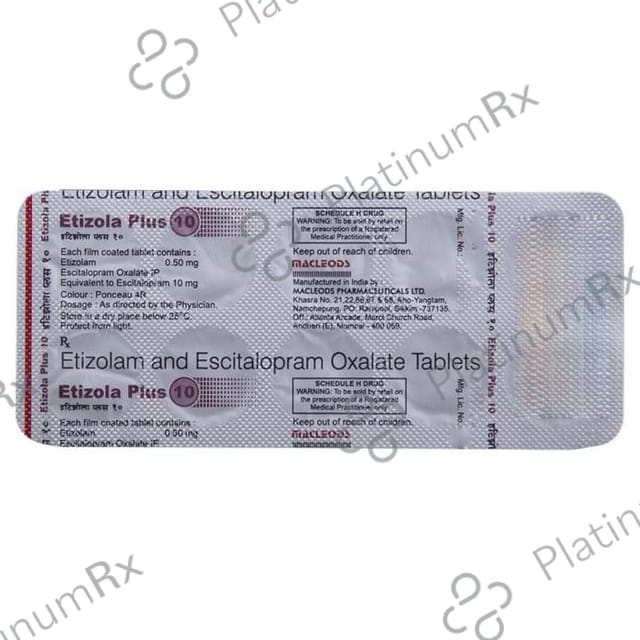Etizola Plus 10 Tablet