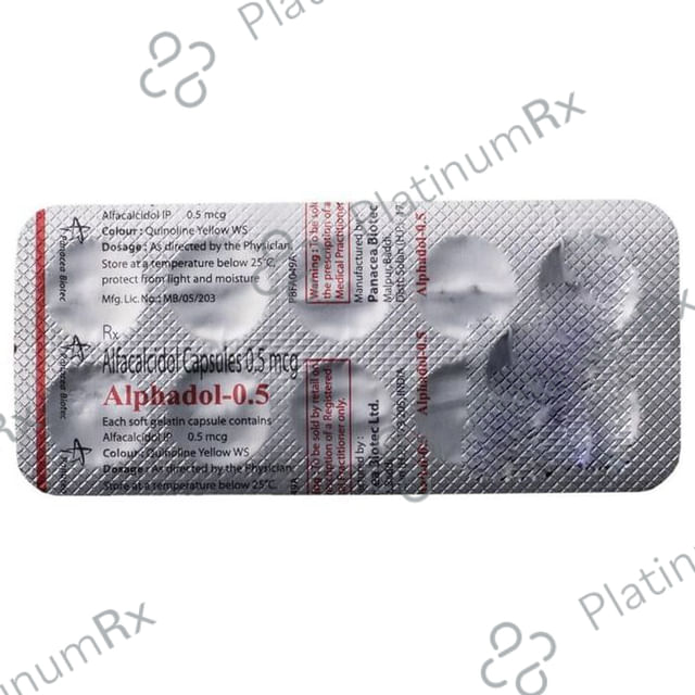 Alphadol 0.5mcg Capsule 10s