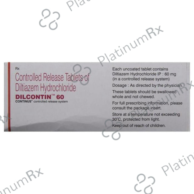 Dilcontin 60mg Tablet CR 10s
