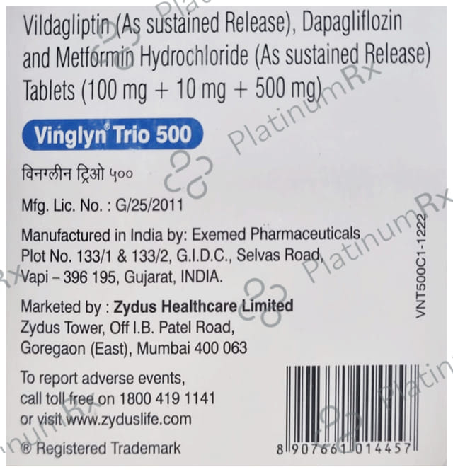 Vinglyn Trio 500mg Tablet 10s