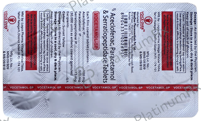 Vocetamol-SP Tablet