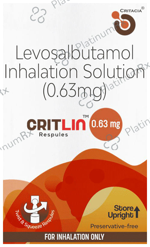 Critlin 0.63mg Respules 5X2.5ml