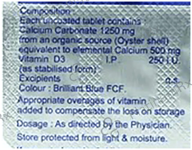 Calciquick 500mg Tablet 15s