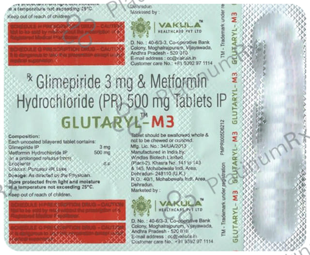 Glutaryl M3 Tablet PR 15s