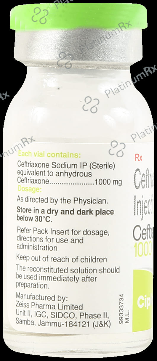 Cefbact 1000mg Injection 1ml