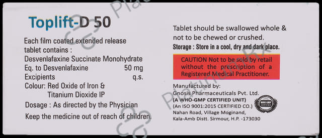 Toplift D 50mg Tablet