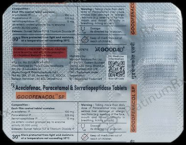 Goodfenacol SP 100/325/15mg Tablet 10s