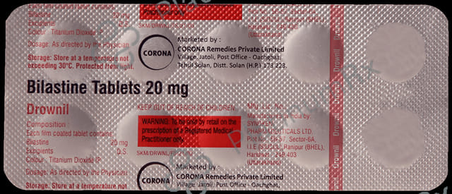 Drownil 20mg Tablet 10s