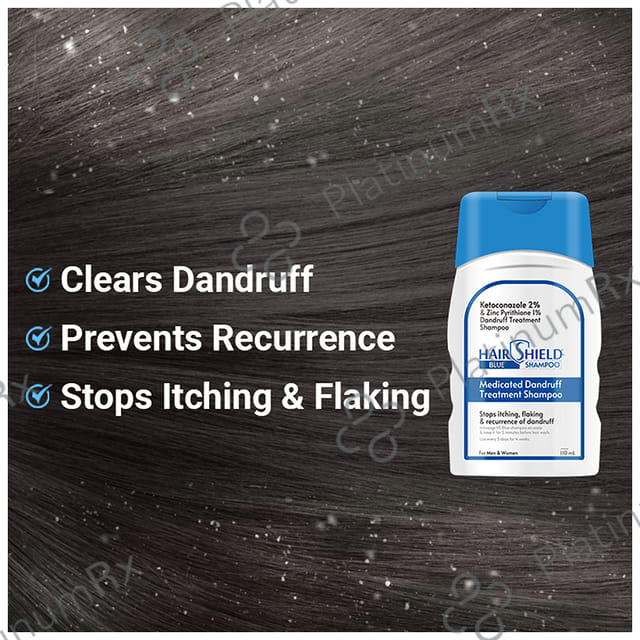 Hairshield Blue Shampoo With Neem Comb 110ml