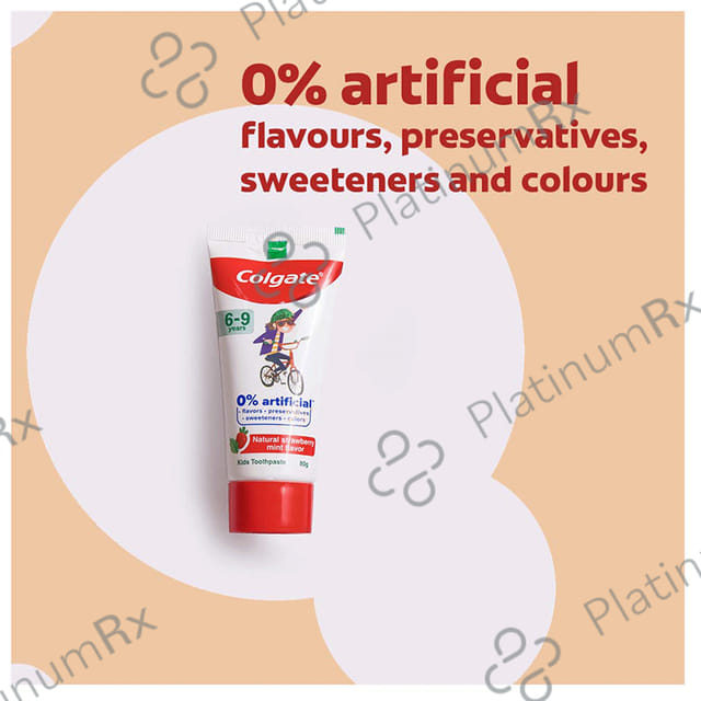 Colgate Natural Strawberry Mint Toothpaste for Kids (6-9 Years)