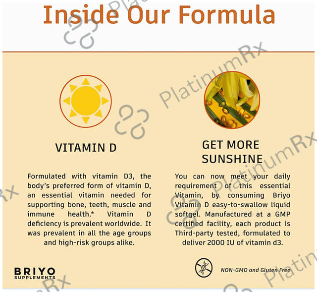 Briyo Vitamin D3 2000IU 90s