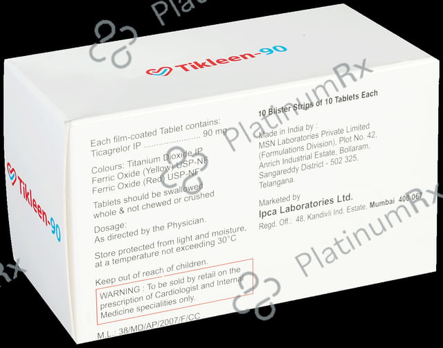 Tikleen 90mg Tablet 10s