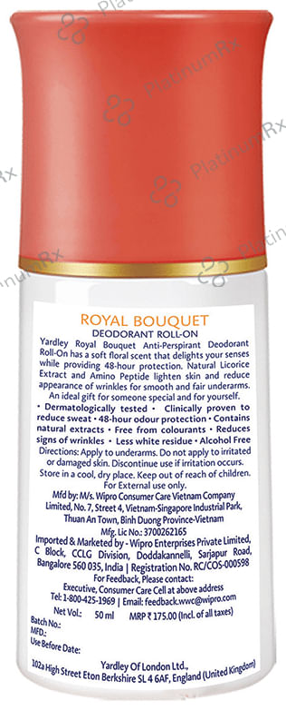 Yardley London Deodorant Roll-on Royal Bouquet