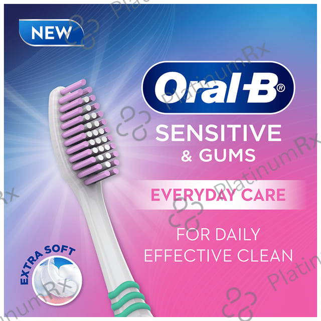Oral-B Sensitive & Gums Everyday Care Toothbrush Multicolor