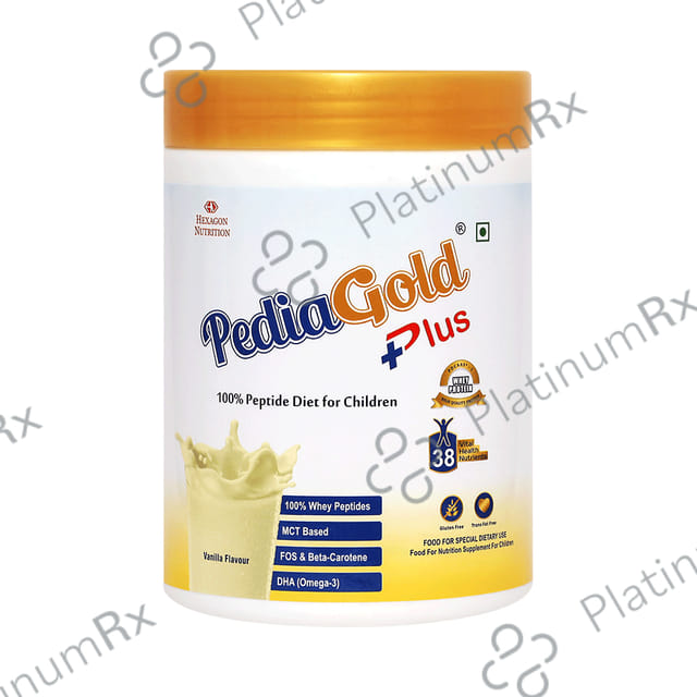PediaGold Plus Whey Vanilla Flavour Powder 400gm