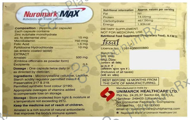 Nuromark Max Capsule 30 Capsule