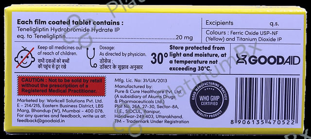 Gliptinaid 20 Tablet