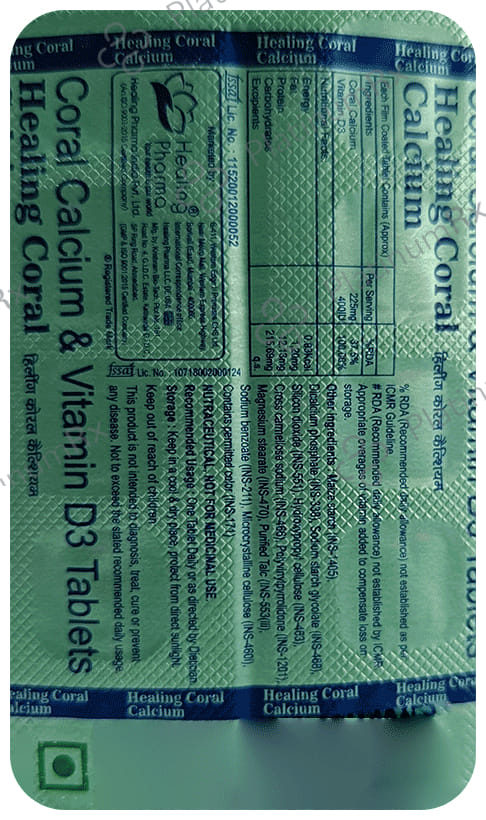 Healing Coral Calcium Tablet 10s