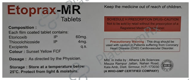 Etoprax MR 60/4mg Tablet 10s