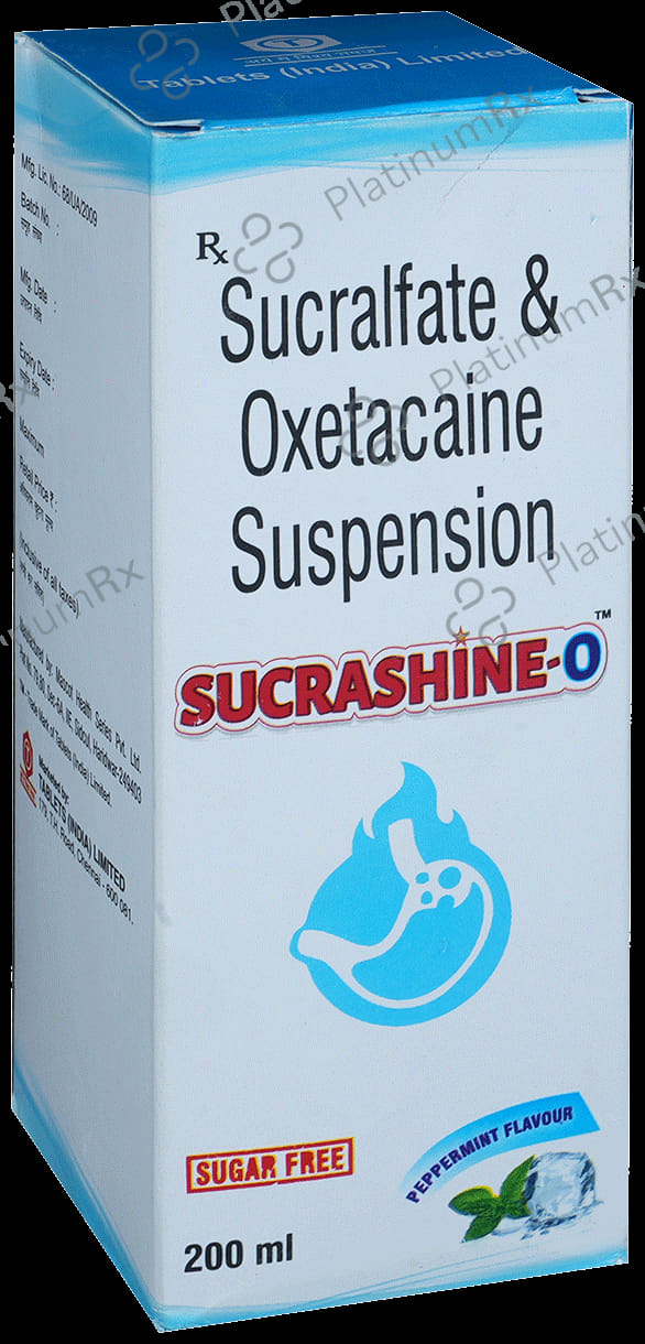 Sucrashine O Oral Suspension Peppermint Sugar Free