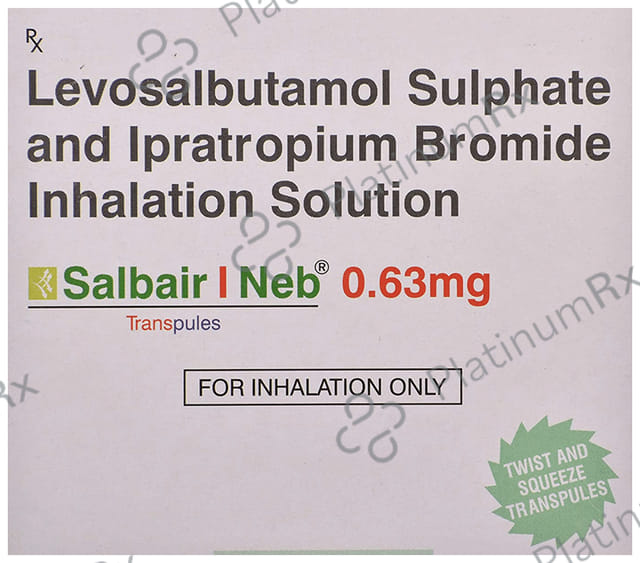 Salbair I Neb 0.63mg Transpules 2.5ml Transpules 25s