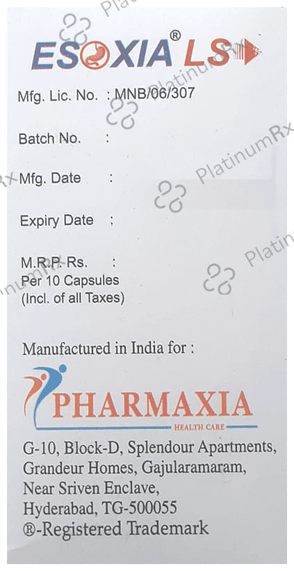 Esoxia LS 40/75mg Capsule SR 10s
