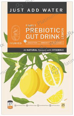 Iyurved Family Prebiotic Gut Drink Lemon