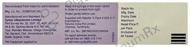 Vaxiflu Vaccine 0.5ml