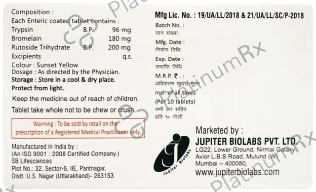 Wozyme DS 180mg/96mg/200mg Tablet
