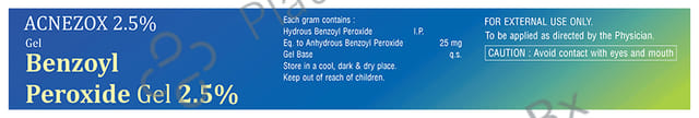 Acnezox 2.5% Gel 20gm