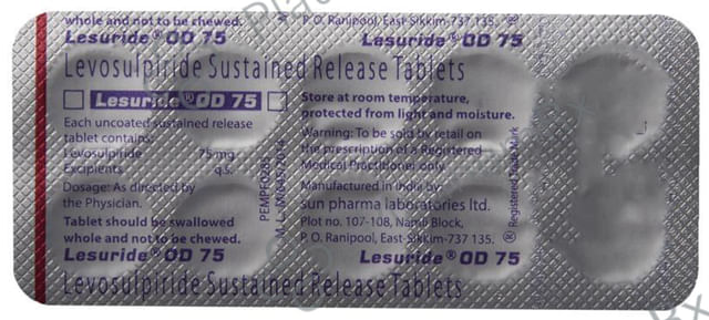 Lesuride OD 75mg Tablet 10s