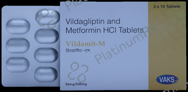 Vildamit M 500mg/50mg Tablet