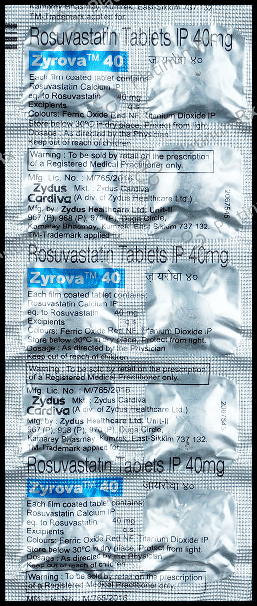 Zyrova 40mg Tablet 10s