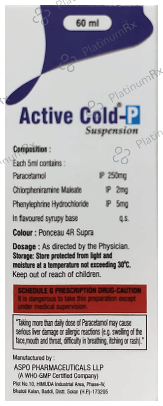 Active Cold P Suspension 60ml