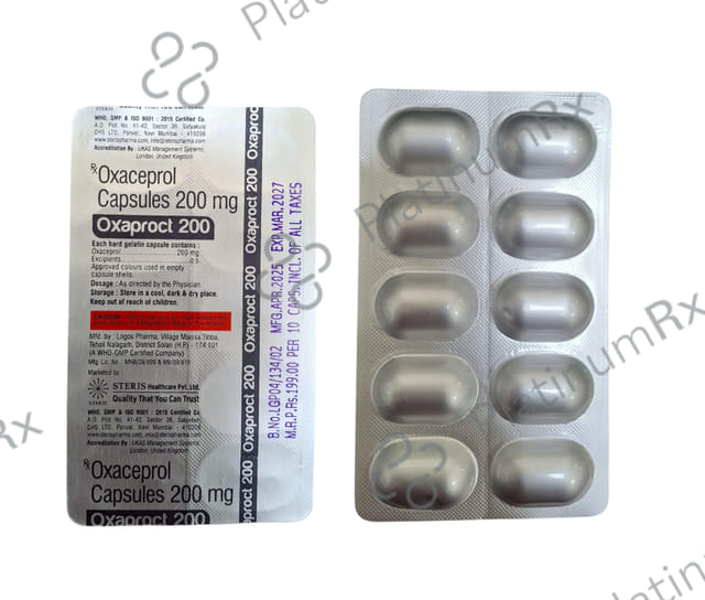 Oxaproct 200mg Capsule 10s