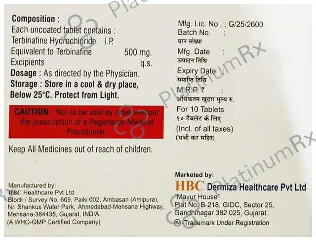 Temiza 500mg Tablet 10s