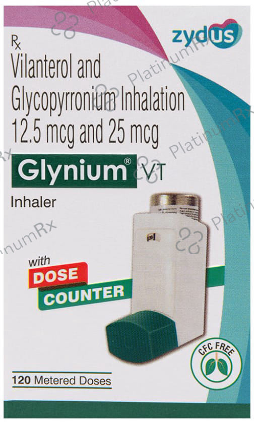 Glynium Vt 12.5/25mcg Inhaler 1s