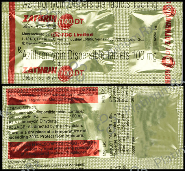 Zathrin 100mg DT Tablet 3s