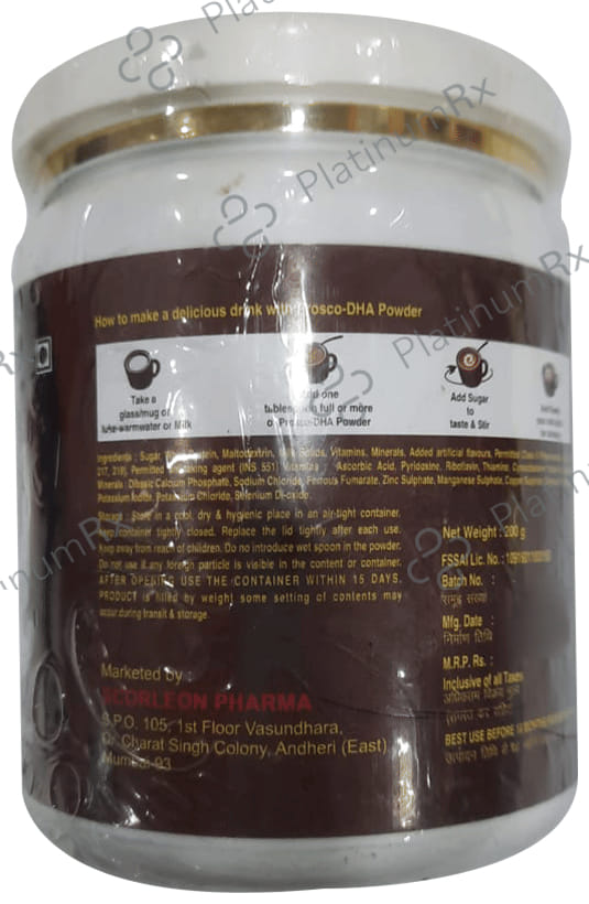 Prosco-DHA Whey Protein Powder Chocolate and Elaichi