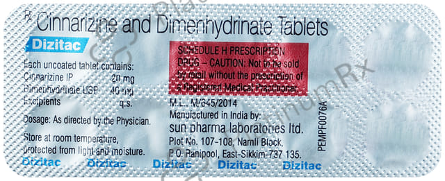 Dizitac 20/40mg Tablet 10s