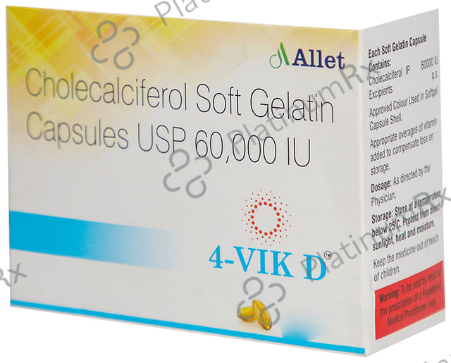 4 Vik D 6k Soft Gelatin Capsule 8s