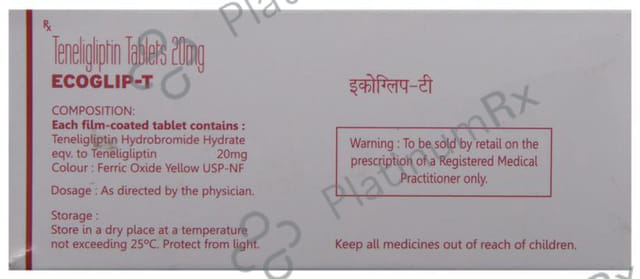 Ecoglip T 20mg Tablet 10s