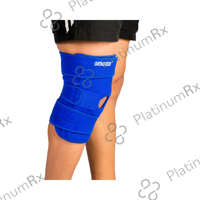 Orthotech OR 2131 Open Patella Knee Support With Stays Large Blue 1s