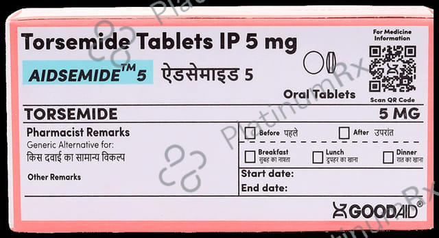 Aidsemide 5mg Tablet 10s