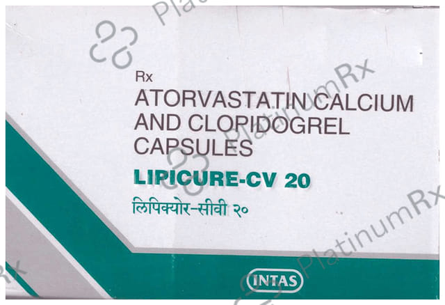 Lipicure CV 20/75mg Capsule 10s