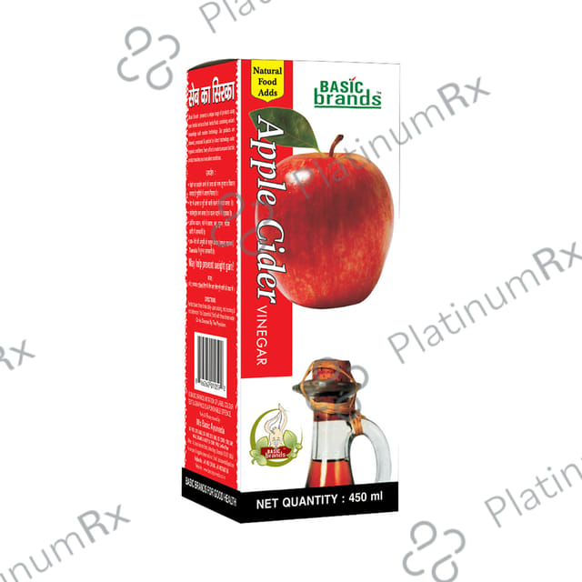 Basic Ayurveda Apple Cider Vinegar ACV for Weight Management 450 ml